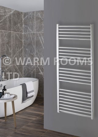 Tempora Line Towel Rail - Finished in Chrome
